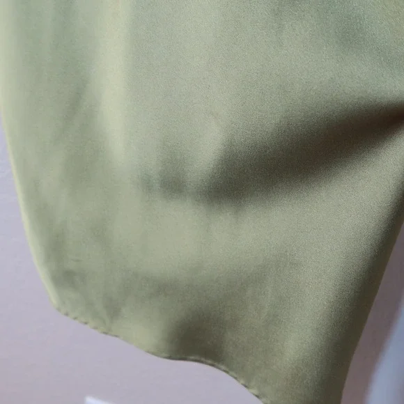 House of CB Myrna Olive Corset Satin Slip Dress Timeless Elegant - Picture 4 of 14